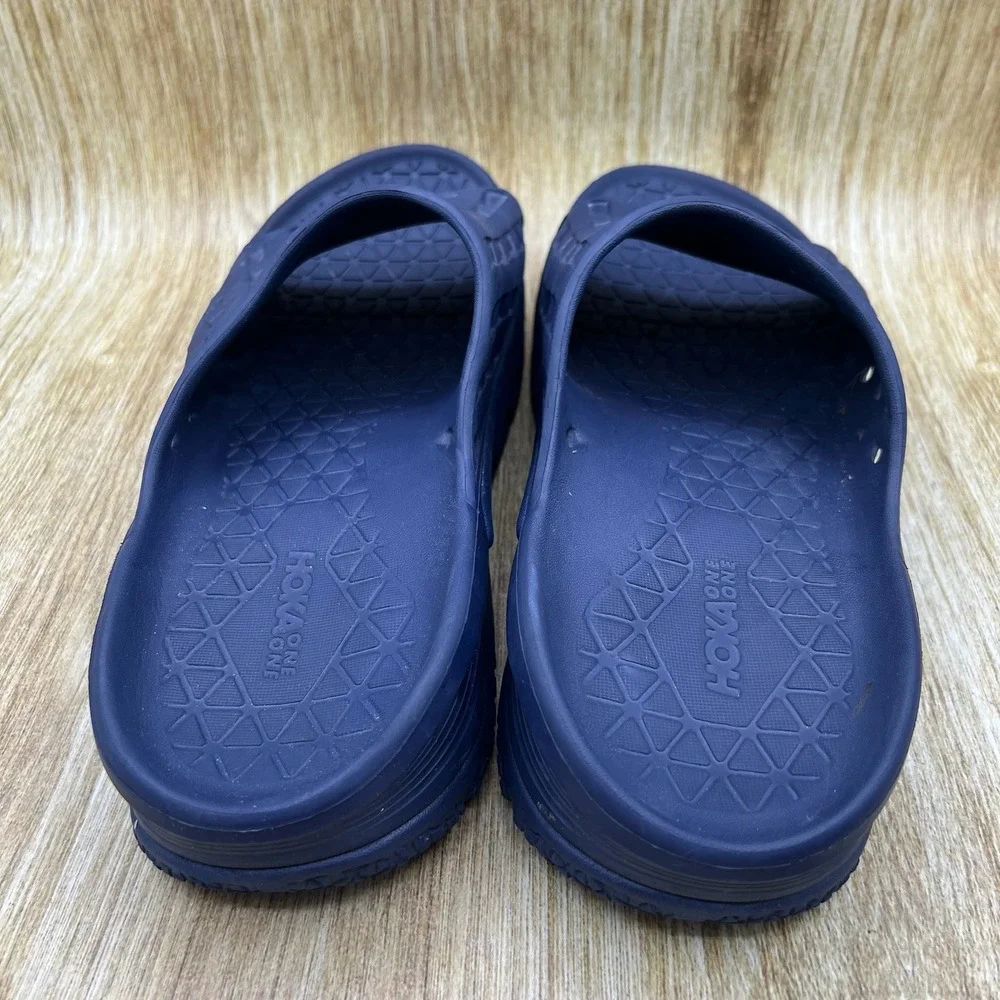 Hoka One One Ora Recovery Slide 2 Men's Size 14 Navy Blue Teal 1099673